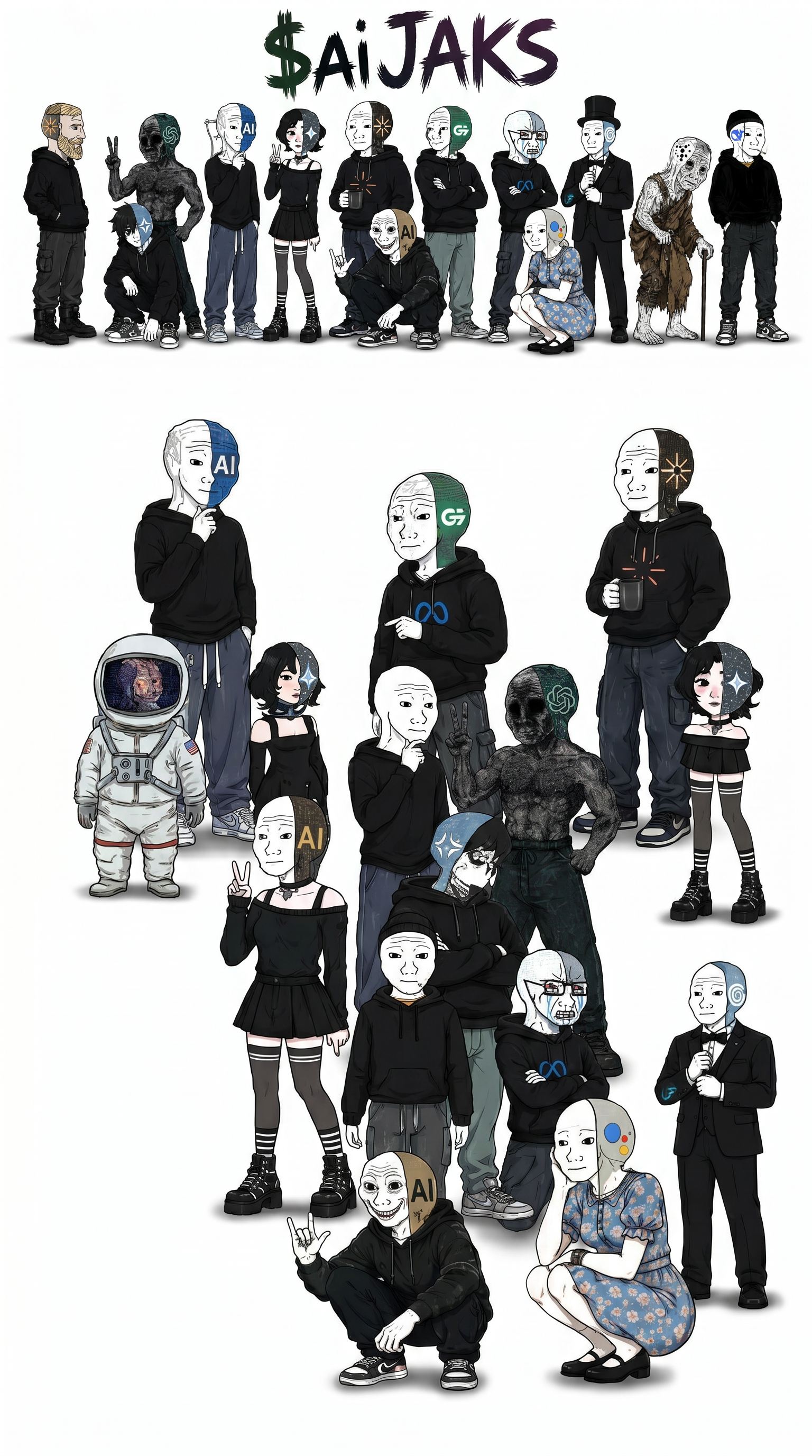 Full aiJAKS lineup of characters